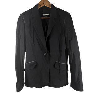 NWT My Tribe Womens Black Blazer Jacket Sz L Career Professional Old Money